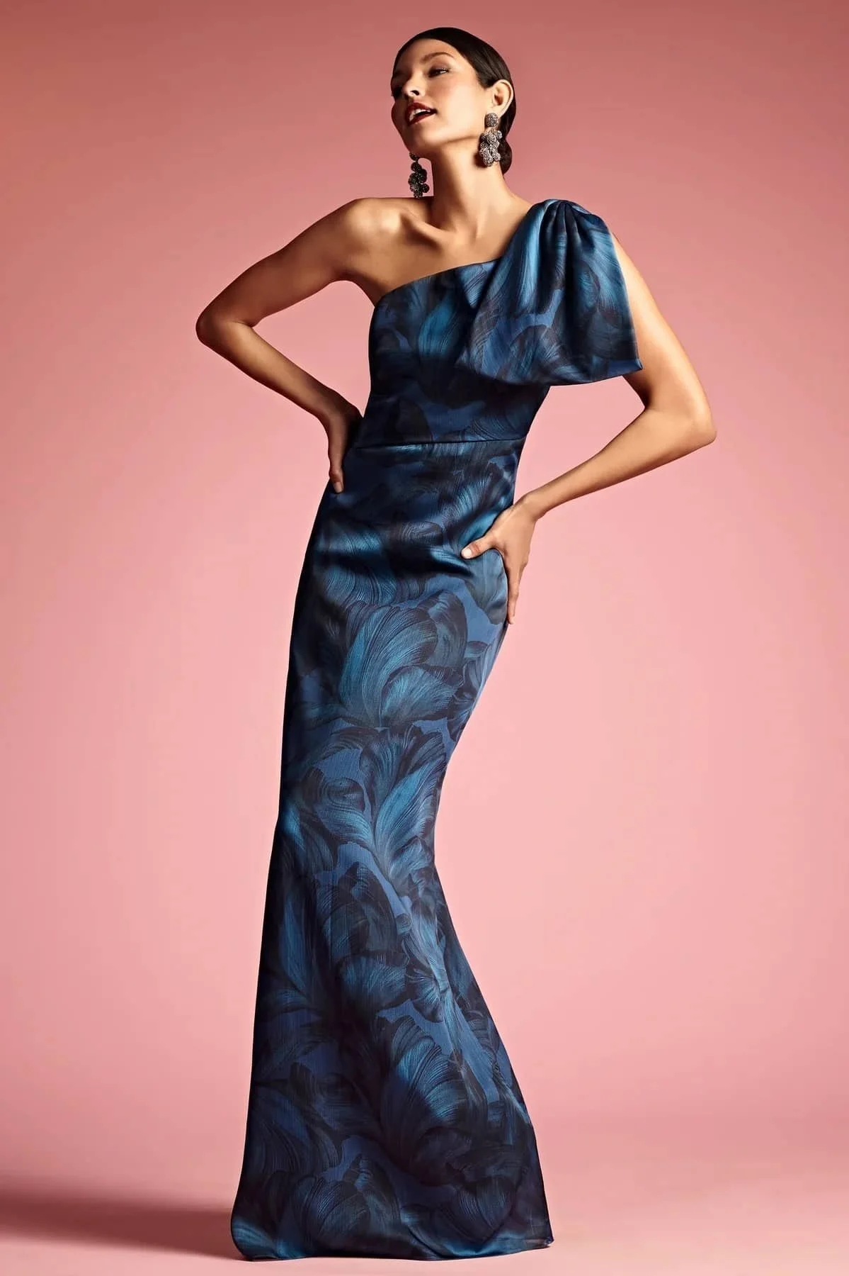 Floral print mother 2025 of the bride dresses